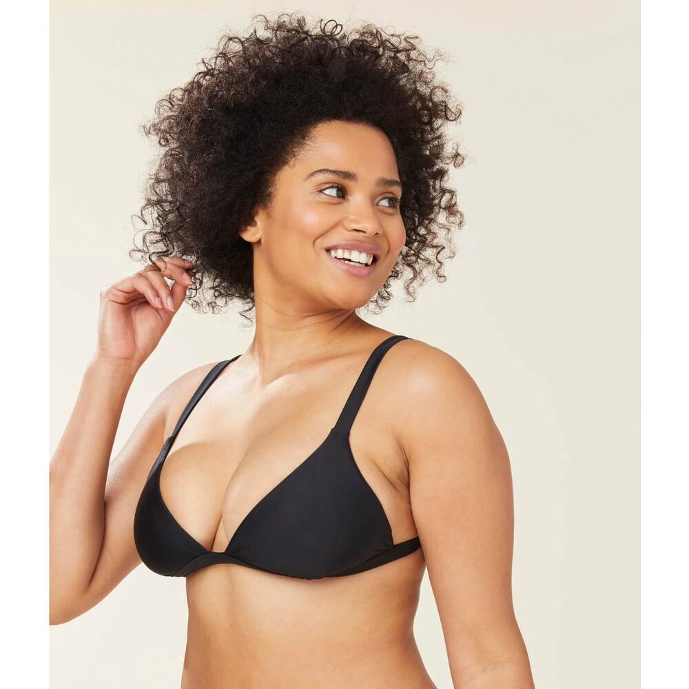 🔥 Andie The Caicos Top Bikini Top Women's Size Medium Black NWOT M Adjustable